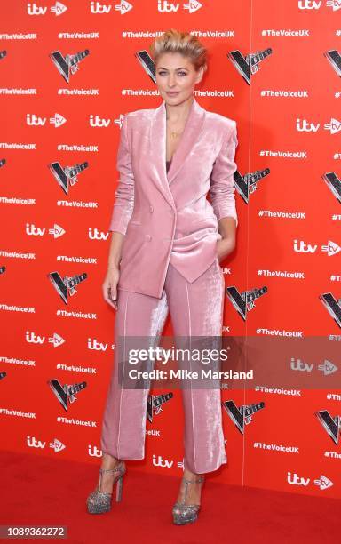 Emma Willis during The Voice UK 2019 launch at W hotel, Leicester Sq on January 03, 2019 in London, England.