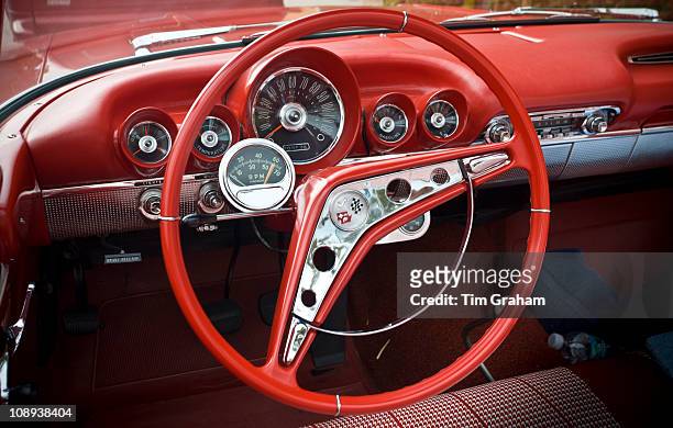 Red Chevrolet Impala convertible automobile, Anna Maria Island, Florida sunshine state, United States of America