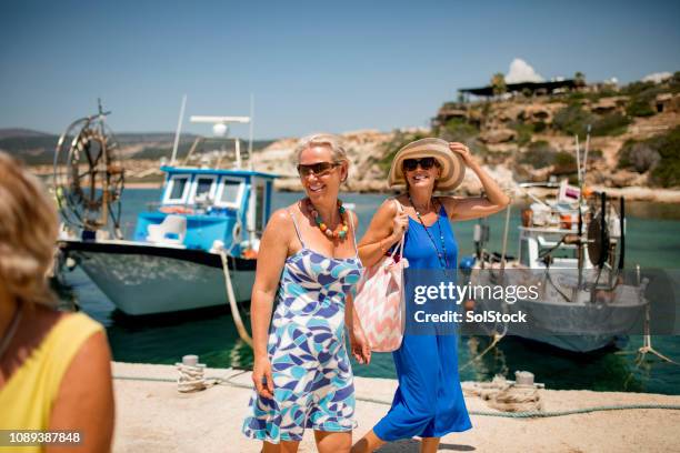 friends on vacation - paphos stock pictures, royalty-free photos & images