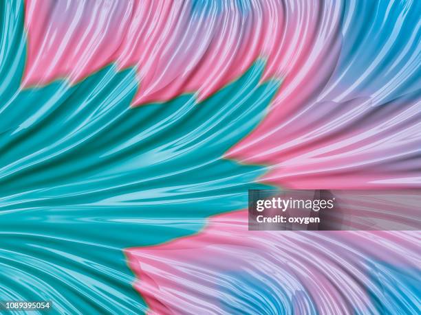 abstract aqua and pink tree branch - fibonacci stock pictures, royalty-free photos & images