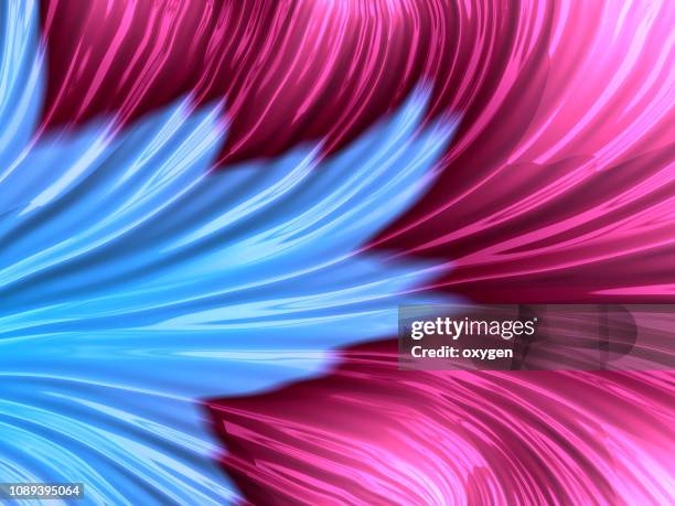 pink and dark blue psychedelic fractal background like floral petal - dark blue flowers stock pictures, royalty-free photos & images