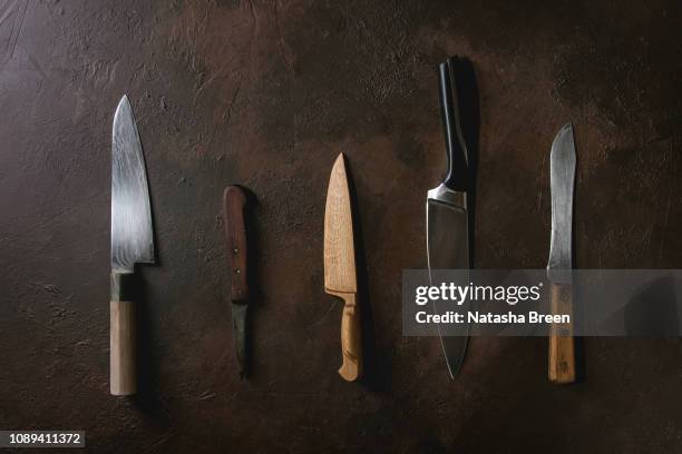 knives collection - kitchen knife 個照片及圖片檔