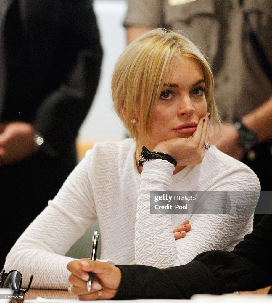 Lindsay Lohan Arraignment