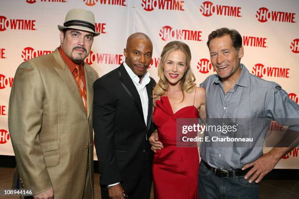 David Zayas, Erik King, Julie Benz and James Remar