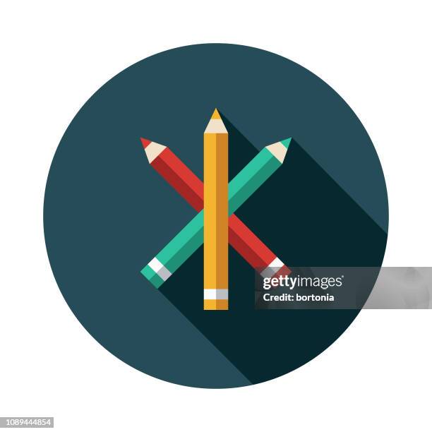 colored pencils graphic design icon icon - colouring pencil stock illustrations