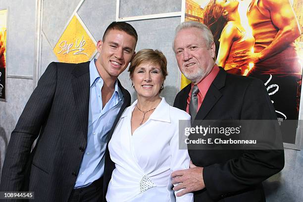 Channing Tatum, Kay Tatum and Glenn Tatum during The Los Angeles Premiere of Touchstone Pictures and Summit Entertainment's "Step Up" at Archlight in...