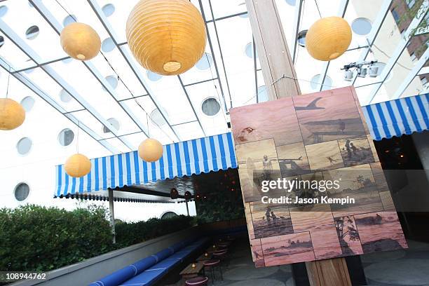 General view of atmosphere at an Evening Celebrating Vans by Marisa Miller at The Cabanas at the Maritime Hotel on July 16, 2008 in New York City.