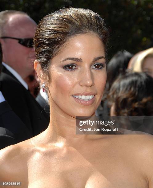 Actress Ana Ortiz arrives at the 59th Primetime EMMY Awards at the Shrine Auditorium on September 16, 2007 in Los Angeles, California.