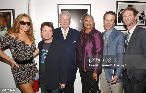 Mariah Carey, Michael J. Fox, Gene Kilroy, Maryum Ali, Mark Lubell and Mark Seliger