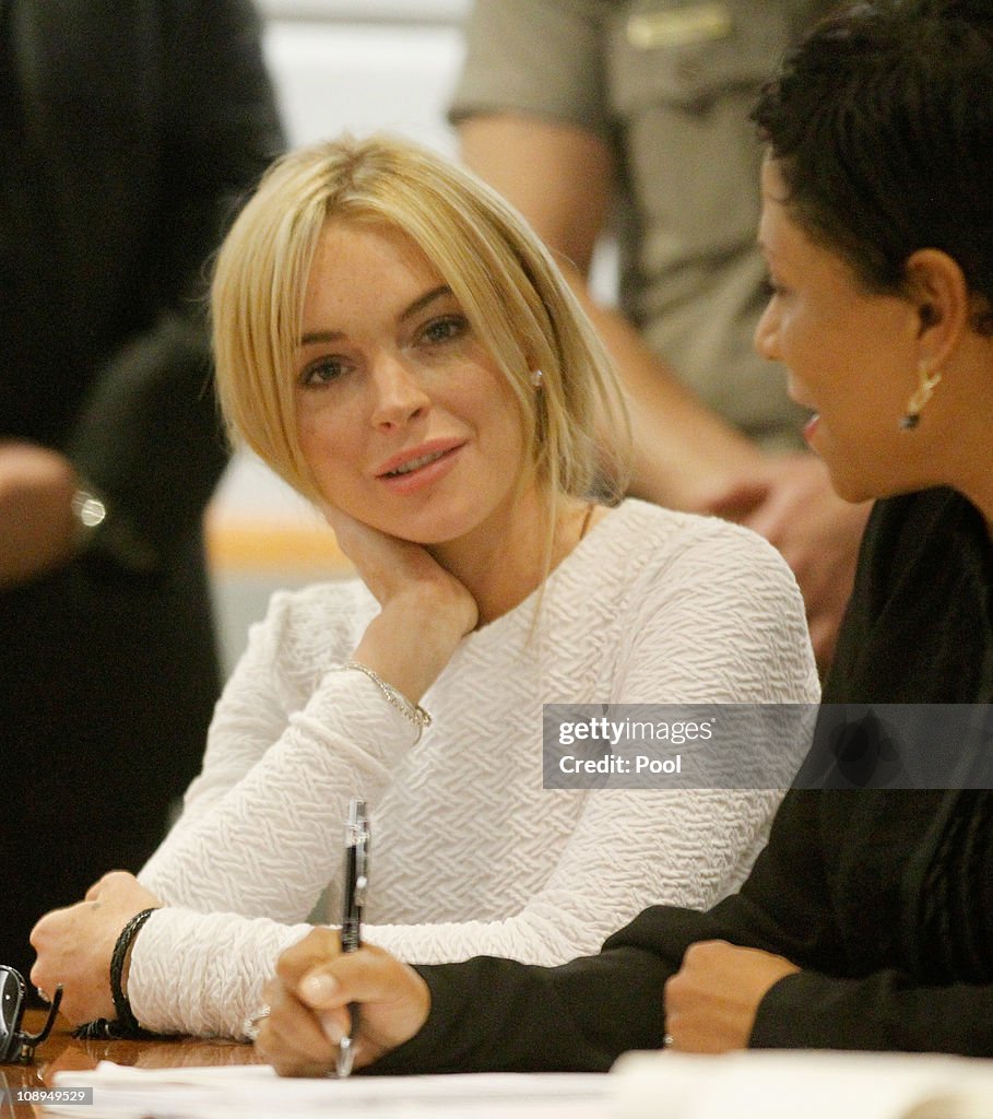 Lindsay Lohan Arraignment