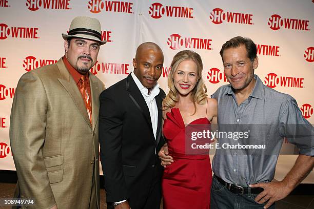 David Zayas, Erik King, Julie Benz and James Remar