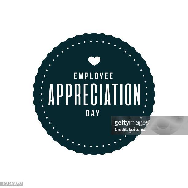 employee appreciation day label - life events stock illustrations