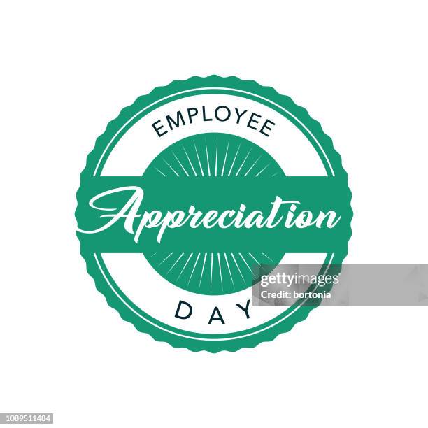 mitarbeiter wertschätzung tag label - employee appreciation day stock-grafiken, -clipart, -cartoons und -symbole