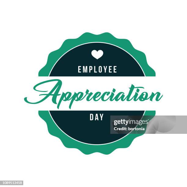 mitarbeiter wertschätzung tag label - employee appreciation day stock-grafiken, -clipart, -cartoons und -symbole