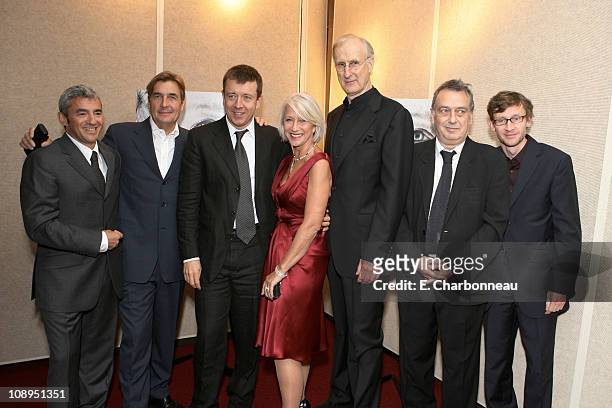 Miramax's Daniel Battsek, Producer Andy Harries, Writer Peter Morgan, Helen Mirren, James Cromwell, Director Stephen Frears and Exec. Producer...