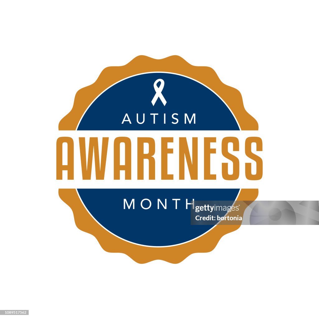 Autism Awareness Month Label