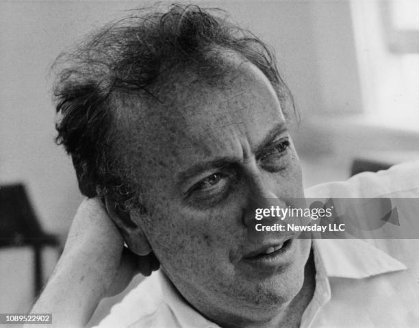 Cold Spring Harbor, N.Y.: A close-up of Dr. James Watson, do-discoverer of the DNA double helix, at Cold Spring Harbor Laboratory during an interview...