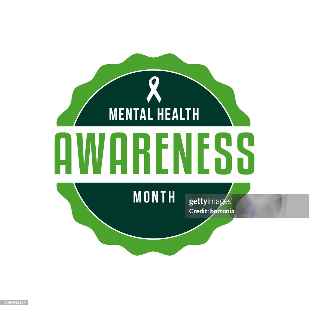 Mental Health Awareness Month Label