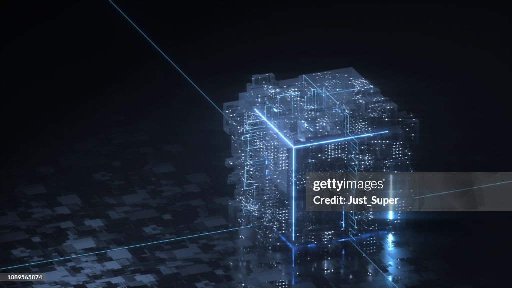 Blockchain technology concept