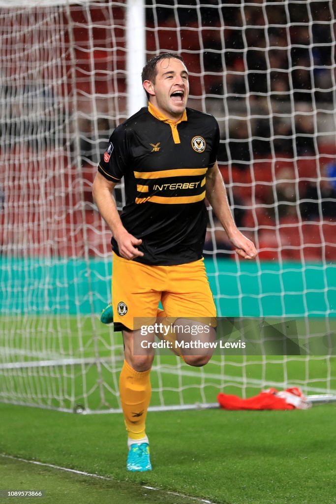 Middlesbrough v Newport County AFC - FA Cup Fourth Round