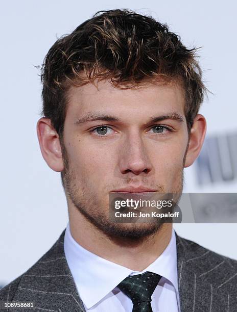 Actor Alex Pettyfer arrives at the Los Angeles Premiere "I Am Number Four" at Mann's Village Theatre on February 9, 2011 in Westwood, California.