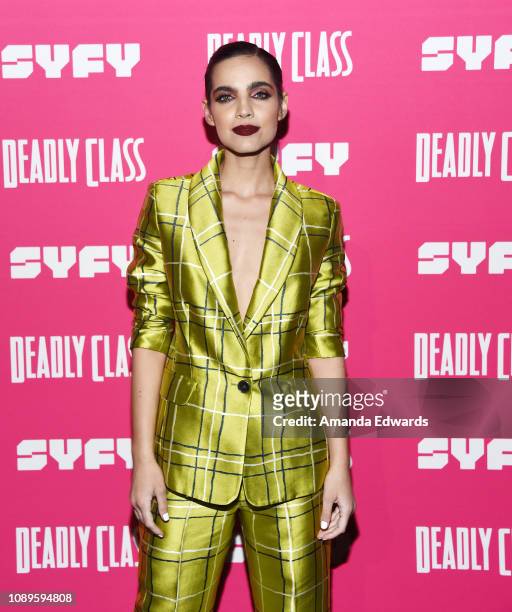 Maria Gabriela de Faria arrives at SYFY's new series "Deadly Class" premiere screening at The Roxy Theatre on January 03, 2019 in West Hollywood,...
