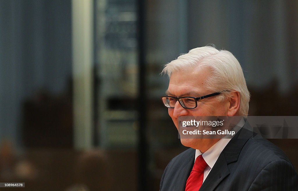 Merkel And Steinmeier Testify In Bundestag Hearing
