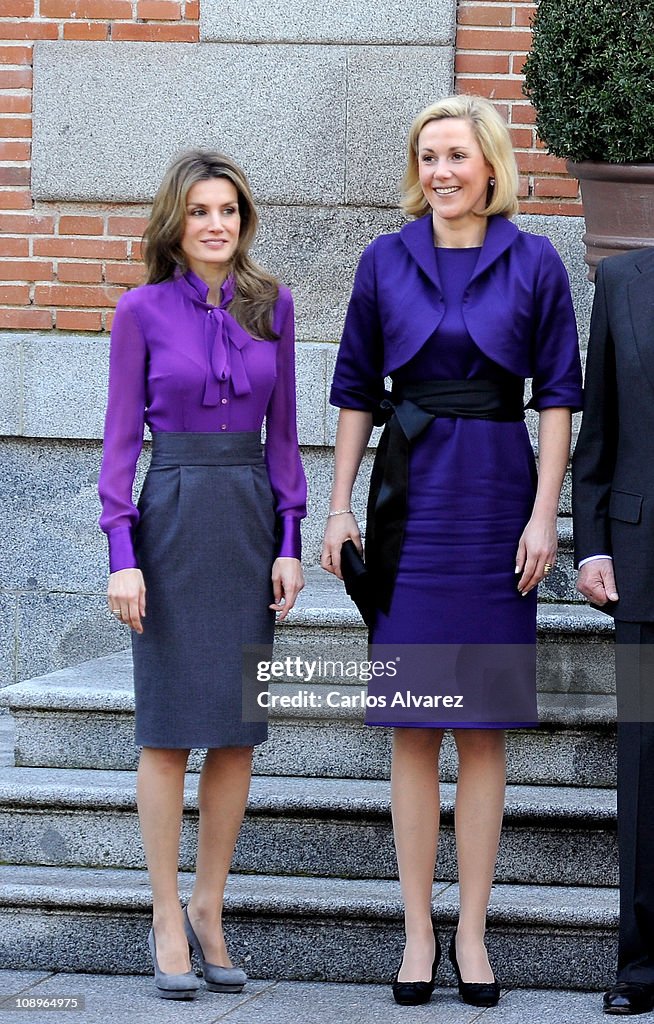 Spanish Royals Meet President of Germany Christian Wulff