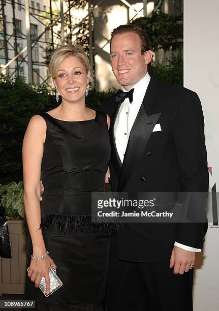 Nadja Swarovski and her husband Rupert Adams attend the 2008 CFDA Fashion Awards at The New York Public Library on June 2, 2008 in New York City.