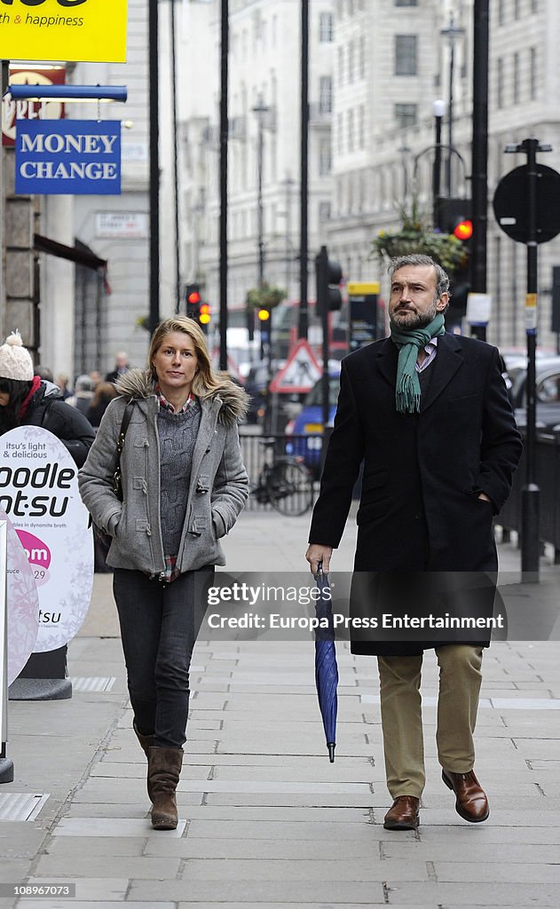 Javier Soto Fitz-James Stuart And Maria Chavarri Sighting In London - February 10, 2011