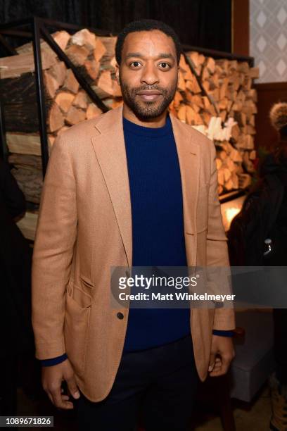 Director of The Boy Who Harnessed the Wind, Chiwetel Ejiofor attends the Pizza Hut Lounge Park City during the 2019 Sundance Film Festival in Park...