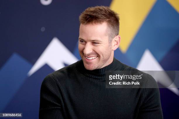 Armie Hammer of 'Wounds' attends The IMDb Studio at Acura Festival Village on location at The 2019 Sundance Film Festival - Day 2 on January 26, 2019...