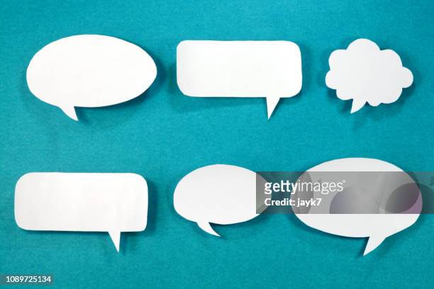 speech bubbles - thought bubbles stock pictures, royalty-free photos & images
