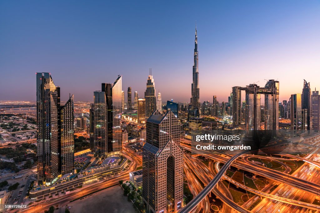 City skyline in Dubai