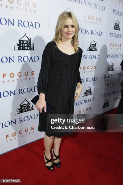 Alison Lohman at the Focus Features premiere of "Reservation Road" at the Academy of Motion Picture Arts and Sciences on October 18, 2007 in Beverly...