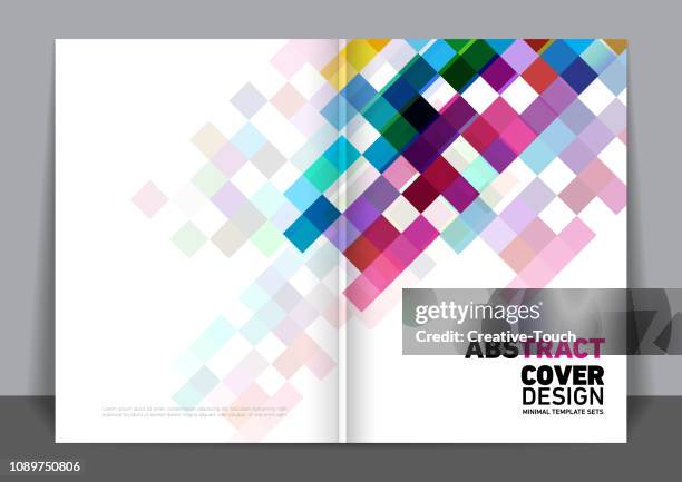 minimalist cover design - report layout stock illustrations