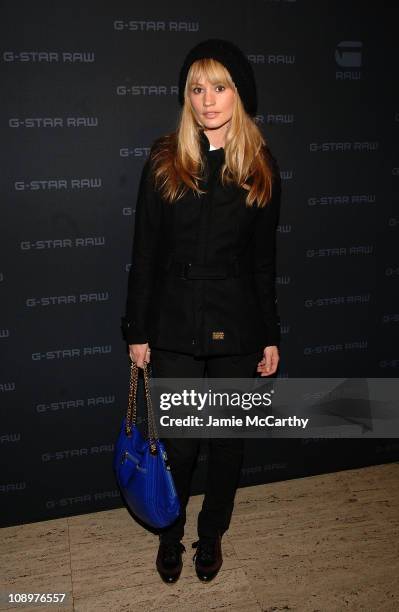 Cameron Richardson attends G-Star Fall 2008 during Mercedes-Benz Fashion Week at Gotham Hall on February 5, 2008 in New York City.