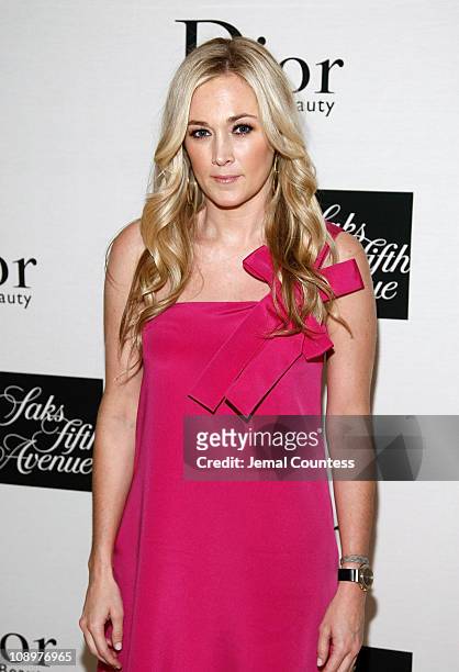 Socialites Dabney Mercer attends the unveiling of Diors new "Tinsley Pink" Gloss lip gloss at Saks Fifth Avenue on May 15, 2008 in New York City