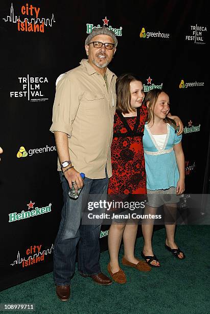 Actor Joey Pantoliano, Daniella Pantoliano and Isabella Grace Pantoliano attend the City Island Premiere After Party hosted by Heineken at Greenhouse...