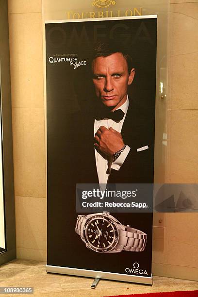 General view of atmpsohere at OMEGA and Tourbillon Present: "Great Moments in Time with James Bond" at the South Coast Plaza on November 12, 2008 in...