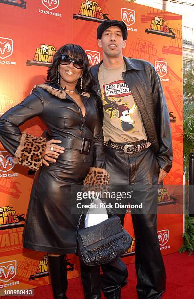 Jackie Christie and Doug Christie during 2006 BET Hip-Hop Awards - Red Carpet at Fox Theatre in Atlanta, Georgia, United States.