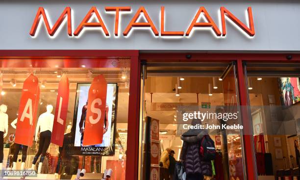 General view of fashion retailer Matalan store entrance in Oxford Street on January 03, 2019 in London, England.