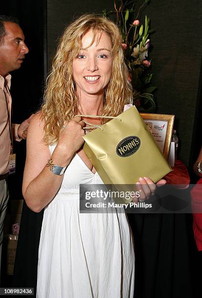 Actress Susan Haskell poses in the Daytime Emmy official gift lounge produced by On 3 Productions held at the Kodak Theatre on June 19, 2008 in...