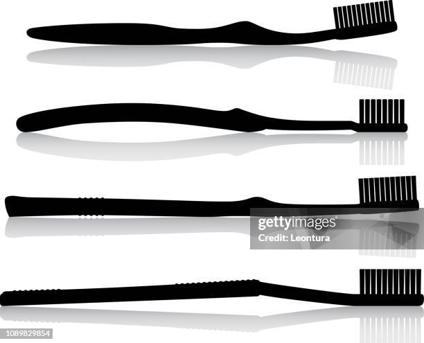 toothbrushes - toothbrush white background stock illustrations
