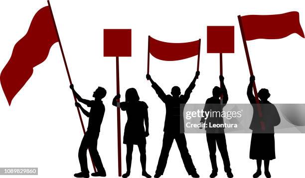 flag waving - flag banner stock illustrations