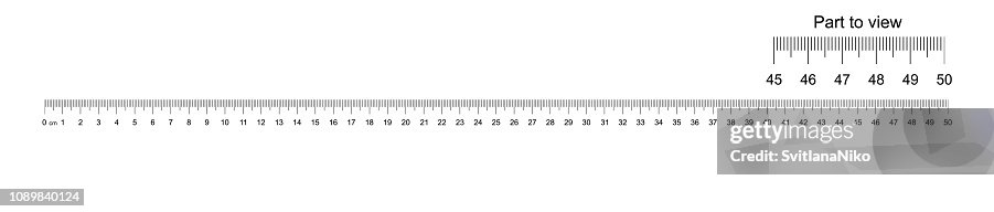 50um Resolution Ruler Scale Ruler 50 Cm With Part To View Measuring Tool Ruler Scale Ruler Grid 50 ...