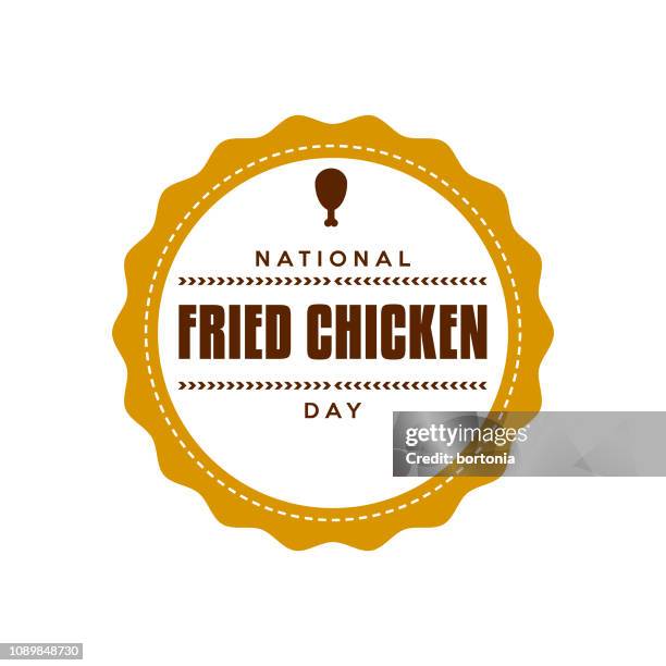 national fried chicken day - fried chicken wings stock illustrations