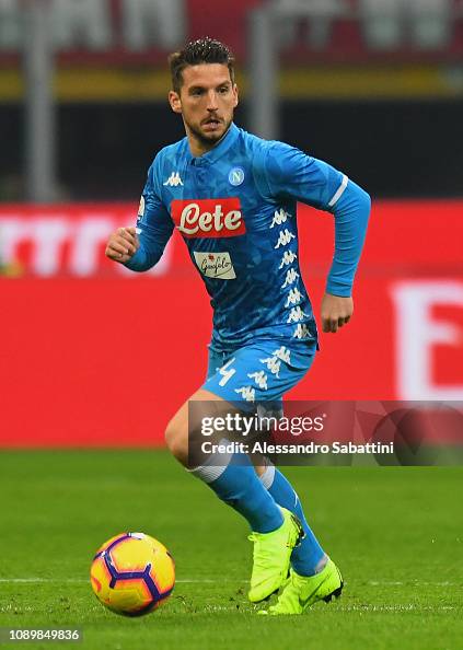 Dries Mertens of SSC Napoli in action during the Serie A match... News ...