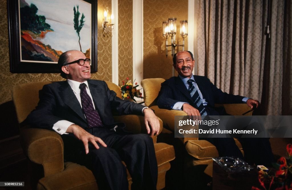 Sadat Meets Begin In Jerusalem