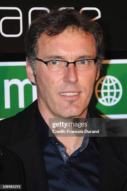 Coach of the French National football team Laurent Blanc attends the 'Best French Sportsman Of The Year 2010' Award at Maison de la Radio on February...